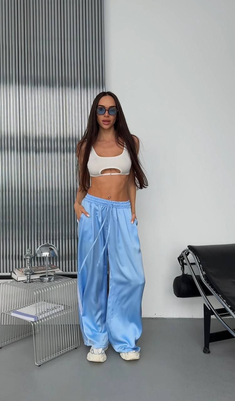 Жіночі брюки з лампасами к9663