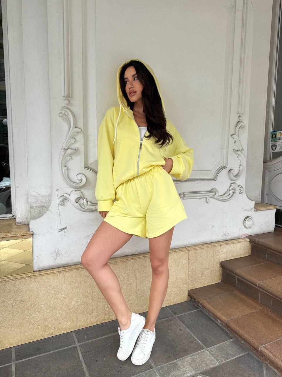 Жіночий спортивний костюм шорти та кофта а98т41 - Зображення 6