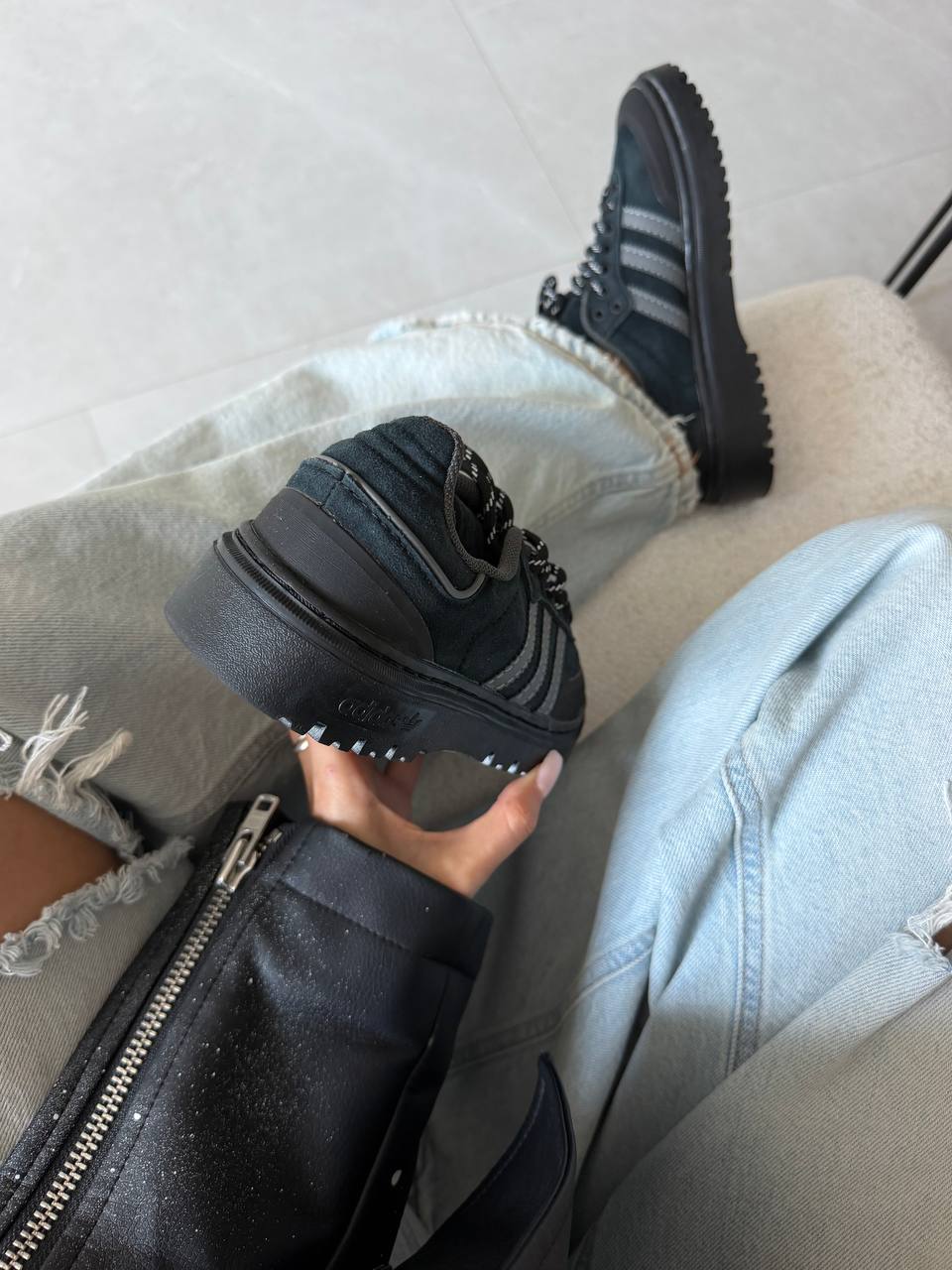 Adidas Samba WTR Black Suede - Зображення 7