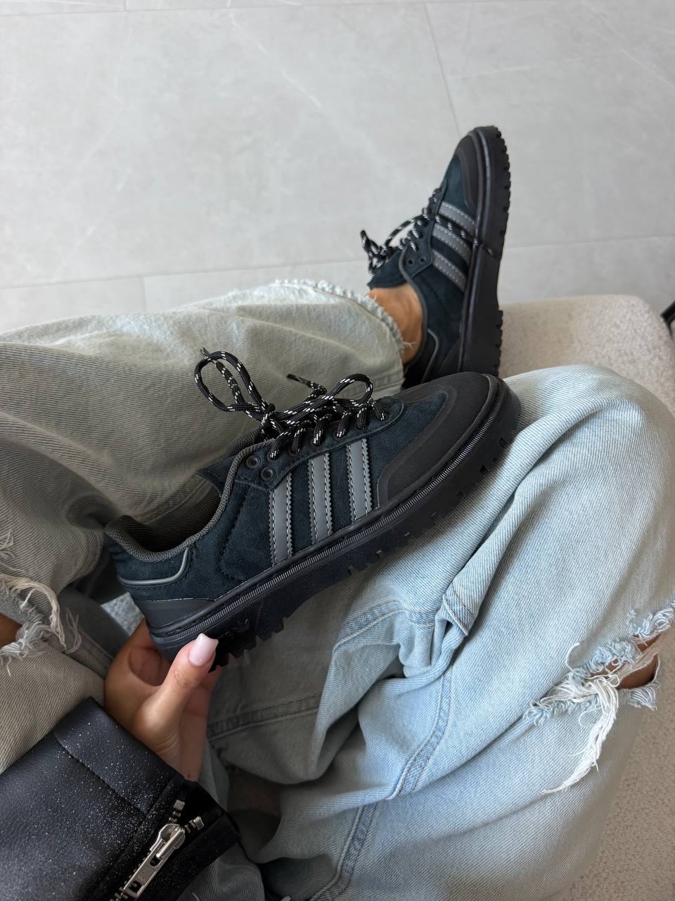Adidas Samba WTR Black Suede - Зображення 5