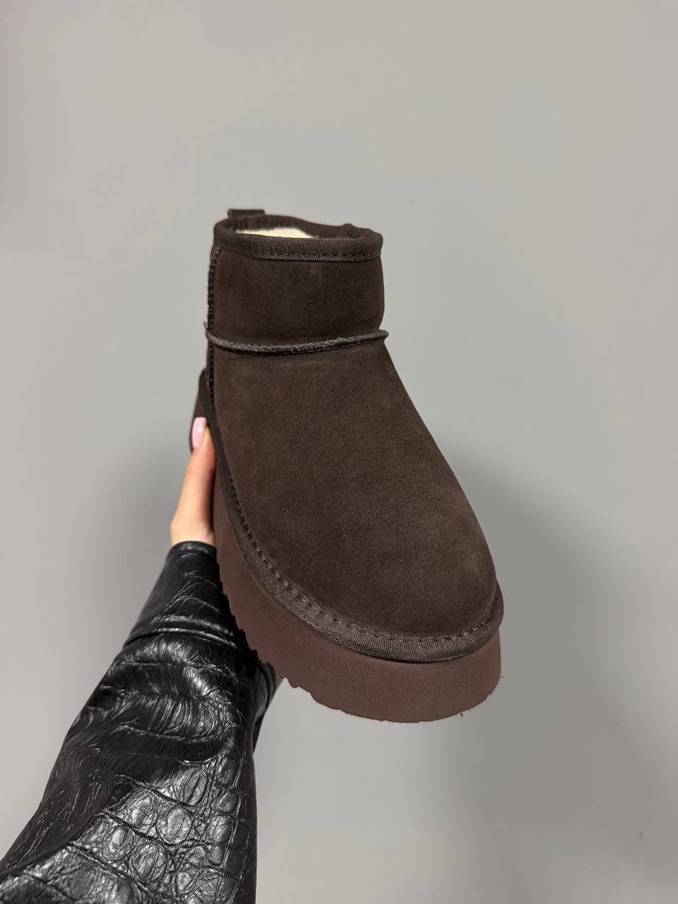 Ugg Ultra Mini Platform Dark Cacao Suede - Зображення 2