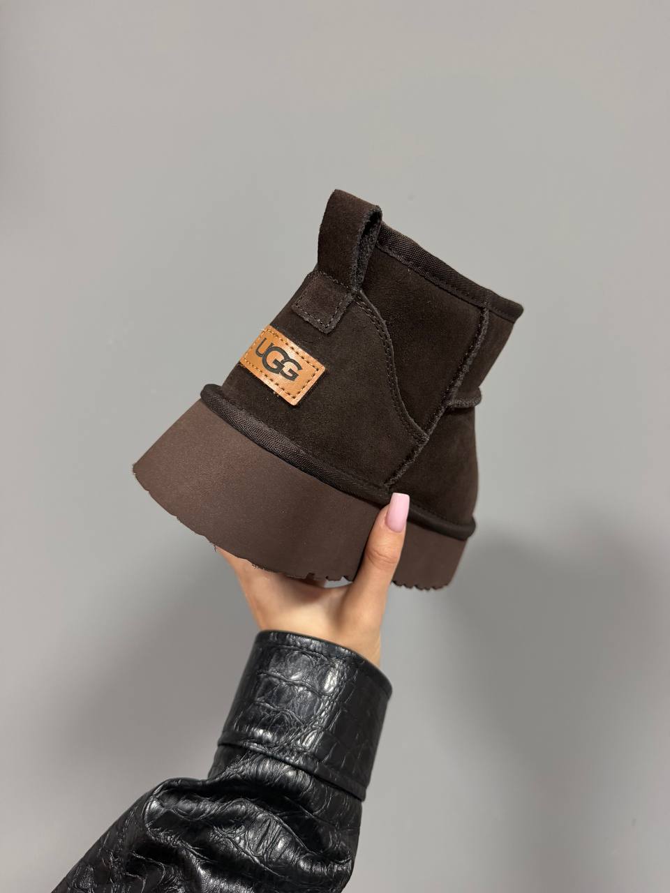 Ugg Ultra Mini Platform Dark Cacao Suede - Зображення 7